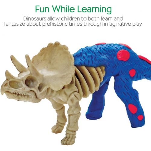  [아마존베스트]Creativity for Kids Create with Clay Dinosaurs - Build 3 Dinosaur Figures with Modeling Clay