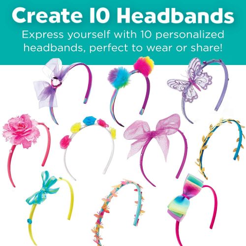  [아마존베스트]Creativity for Kids Fashion Headbands Craft Kit, Makes 10 Unique Hair Accessories