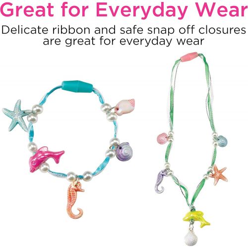  [아마존베스트]Creativity for Kids Mermaid Jewelry - String Mermaid Beads, Create 8 Jewelry Pieces - Great for Beginners