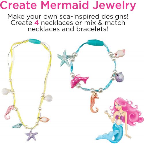  [아마존베스트]Creativity for Kids Mermaid Jewelry - String Mermaid Beads, Create 8 Jewelry Pieces - Great for Beginners