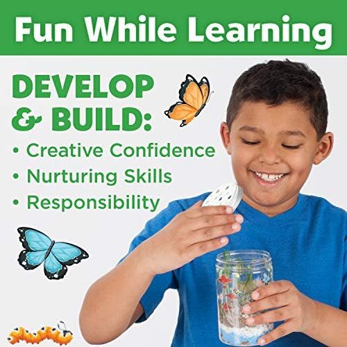  [아마존베스트]Creativity For Kids Grow N Glow Terrarium Science Kits for Kids - Create Your Own Mini Ecosystem, Educational Toys