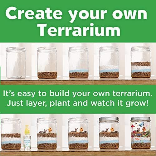  [아마존베스트]Creativity For Kids Grow N Glow Terrarium Science Kits for Kids - Create Your Own Mini Ecosystem, Educational Toys