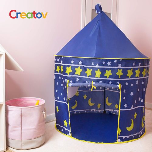  [아마존베스트]Kids Tent Toy Prince Playhouse - Toddler Play House Blue Castle for Kid Children Boys Girls Baby for Indoor & Outdoor Toys Foldable Playhouses Tents with Carry Case Great Birthday