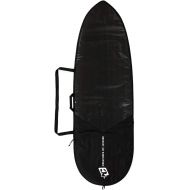 Creatures of Leisure 2023 Fish ICON Lite Boardcover, 3mm Foam Protection, Durable Matte Black Tarpee, Reinforced 420D Fabric Tail panel, Black Silver