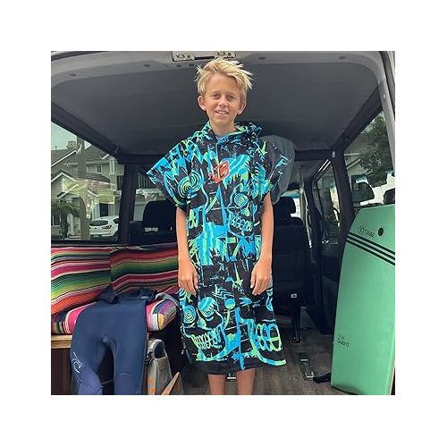  Creatures of Leisure Grom Poncho - Cyan GN