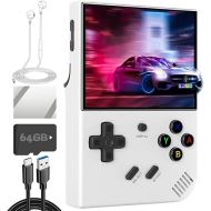 RG35XX Plus Handheld Game Console 3.5-inch IPS Retro Games Consoles Classic Emulator Hand-held Gaming Console Preinstalled Hand Held Games System White