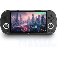 Trimui Smart Pro Handheld Game Console 5 inch Retro Handheld Video Games Consoles Built-in Rechargeable Battery Portable Style Preinstalled Hand Held Game Consoles System Black 64GB