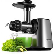 [아마존베스트]Crenova Slow Juicer, Cold Press Masticating Juicer with Quiet Motor, Reverse Function, Cleaning Brush, Fruit and Vegetable Juice Recipes, Easy to Assemble, Low Noise