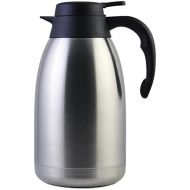 Cresimo 2 Liter Edelstahl Thermoskanne, Teekanne, Kaffeekanne, und Isolierkanne mit 12 Stunden Warmespeicherung  doppelwandige Vakuum Tee und Kaffee Thermokanne  2L Isolier Kanne von Cre