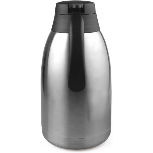  [아마존 핫딜] [아마존핫딜]68 Oz Stainless Steel Thermal Coffee Carafe/Double Walled Vacuum Thermos / 12 Hour Heat Retention / 2 Litre by Cresimo