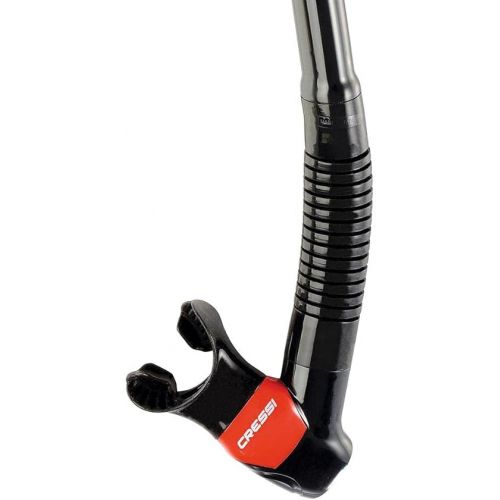 크레시 Cressi Adult Diving Dry Snorkel with Splash Guard and Top Valve - Supernova Dry: Designed in Italy