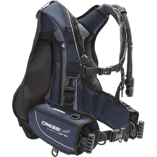 크레시 Cressi Travel-Friendly Light Back Inflation BCD for Scuba Diving - Lightwing : Made in Europe