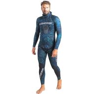 Cressi Spearfishing and Freediving Two-Piece Wetsuit with Loading Chest Pad, Knee Protection, Anatomical Design - Tokugawa: Designed in Italy