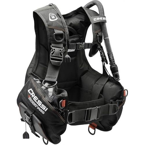 크레시 Cressi Durable Jacket Style Scuba Diving BCD, Gravity Weight Pockets - Start Pro 2.0: Designed in Italy