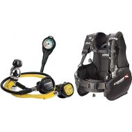 Cressi Novice Complete Scuba Diving Package - Buoyancy Compensator + Compact Regulator + Compact + Mini SPG - Solid: Made in Italy