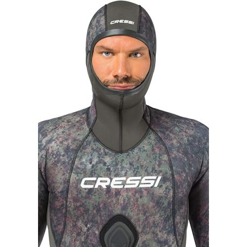 크레시 Freediving Camouflage Adult 2-PC Wetsuit - Open-Cell Comfortable Neoprene - Seppia: Designed in Italy by Cressi, Quality Since 1946