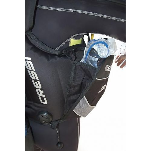 크레시 Cressi Lightweight Scuba Diving Jacket BCD with Integrated Movable Weight Pockets and 3 Exhaust Valves: R1: Designed in Italy