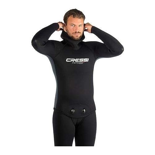 크레시 Cressi 2 Piece 8mm Full Wetsuit for Use in Cold Waters- Watertight and High Thermal for Full Comfort- Fisterra: Designed in Italy
