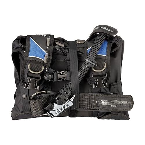 크레시 Lightest Travel Scuba Diving BCD - Folds Completely to Save Space - Fully Accessorised: 8 D-Rings, 2 Wide Side Pockets, 2 Rear Trim Pockets - High Lift Capacity - Travelight: Designed in Italy