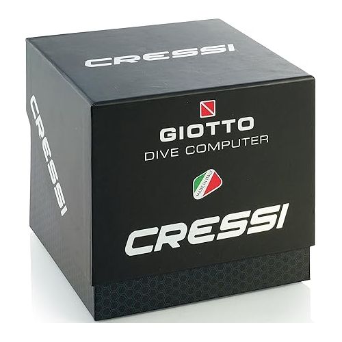 크레시 Cressi Scuba Diving Computer - 3 Dive Programs: Air?Nitrox?Gauge - Dual-mixture Gasses - Backlit Light, Logbook, Ascent Alarms | Giotto: made in Italy