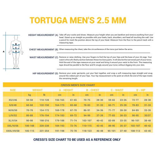 크레시 Cressi Shorty Mens Wetsuit for Water Activities | Tortuga 2.5mm Premium Neoprene