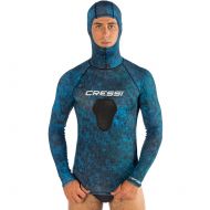 Cressi Camouflage Rash Guard for Scuba Diving Videomakers and Spearfishing - Hooded and Crew-Neck| get the Hunter equipment