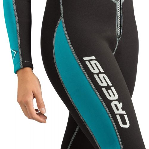 크레시 Cressi Mens and Ladies Full Front Zip Wetsuit for Swimming, Snorkeling, Scuba Diving | Lido Long: Designed in Italy
