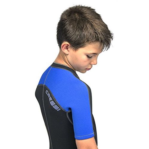 크레시 Cressi Short Kids, Boys & Girls, Front-Zip Neoprene Wetsuit for All Water Sports | Lido Junior