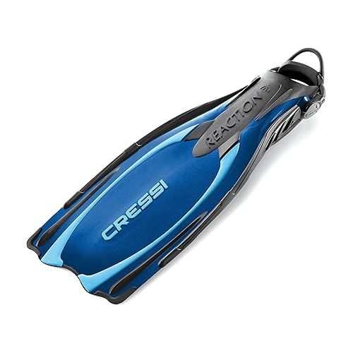 크레시 Scuba Diving Fins - Reactive Open Heel with Bungee Strap - Reaction EBS: made in Italy