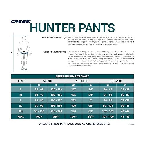 크레시 Hunter Camouflage Patterned Rash Guard Pants for All Water Sports - Cressi: Quality since 1946