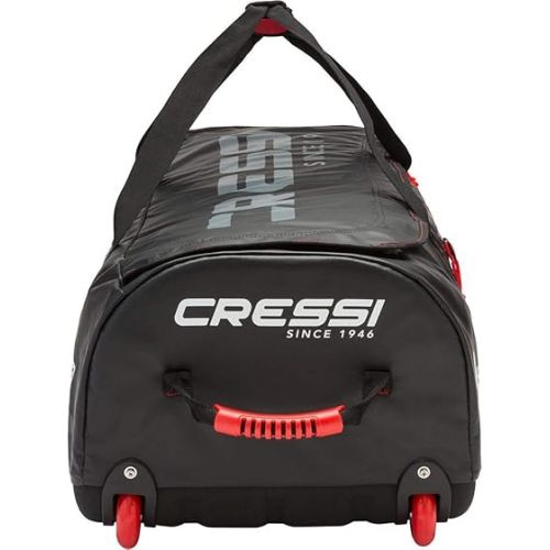 크레시 High-Capacity Wheeled Bag - Water Resistant - 120 Liters Capacity - Ideal for Scuba Diving and Water Sports Equipment - Tuna: Designed in Italy