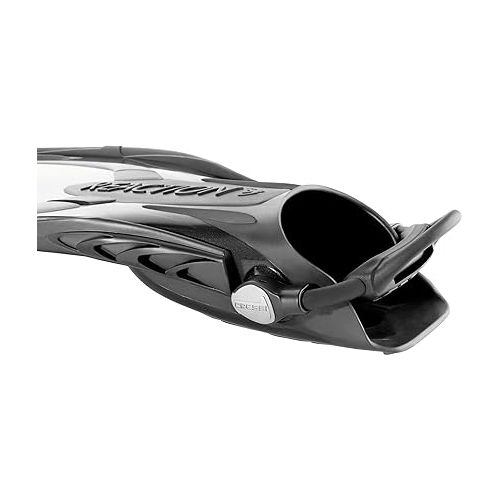 크레시 Cressi Scuba Diving Fins - Reactive Open Heel with Bungee Strap | Reaction EBS: made in Italy