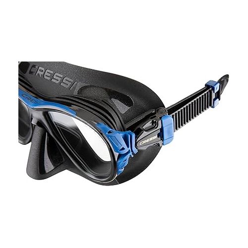 크레시 Cressi Compact Adult Scuba Diving Mask with Anti-Fog System - Cressi Naxos Mask- Made in Italy