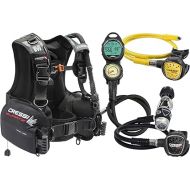 Quartz Adult Scuba Package for Any Skill Level - MC9/Compact Regulator - Octopus Compact - Donatello Dive Computer Gauge Console - Gorgona Mesh Bag - Italian Design