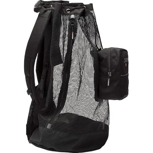 크레시 Cressi Heavy Duty Mesh Backpack 90 liters Capacity for Scuba Diving, Water Sport Gear | Roatan: designed in Italy, Black, One Size (UB936000)