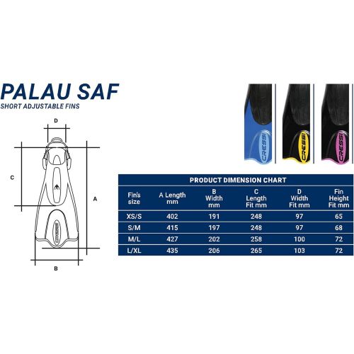 크레시 Cressi Palau SAF Kurzflossen