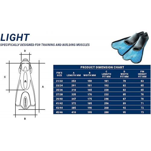 크레시 Cressi Light Short Fins Schwimmflossen Kurz