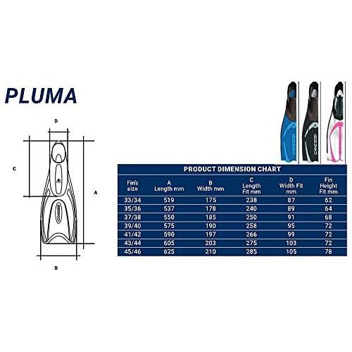 크레시 Cressi Pluma / Pluma Bag - Premium Flossen Set