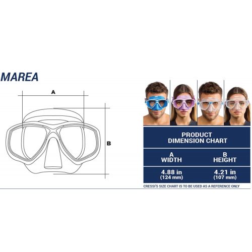 크레시 Cressi Marea Mask Dive Masks (New)