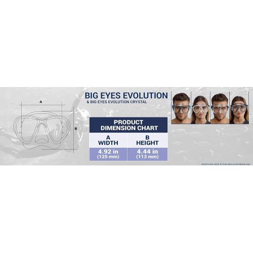 크레시 Cressi Big Eyes Evolution - Revolutionare Erwachsene Tauchmasken