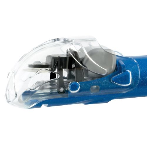 크레시 Cressi Alpha Dry Snorkel - Silver/Blue ES258020