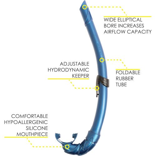 크레시 Cressi Calibro & Corsica Adult Snorkel Set