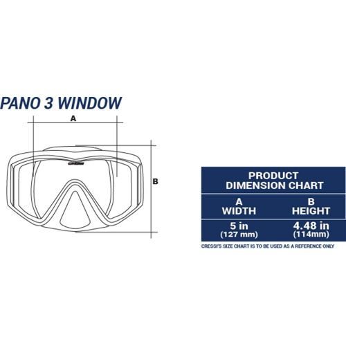 크레시 Cressi Unisex Pano 3 & Alpha Ultra Dry - Premium Schnorchelset