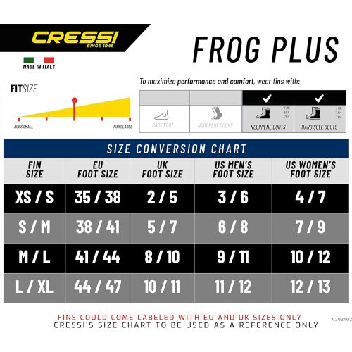 크레시 Cressi Frog Plus Tauchflossen Erwachsene