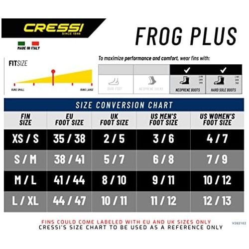 크레시 Cressi Frog Plus Tauchflossen Erwachsene