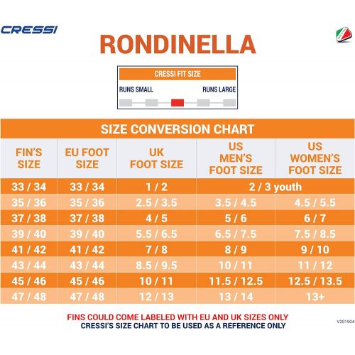 크레시 Cressi Unisex Flossen Rondinella