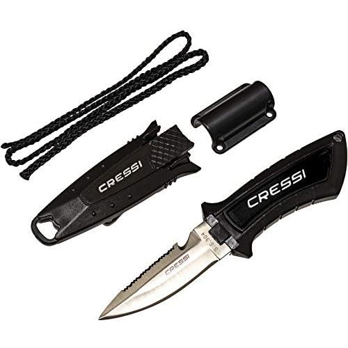 크레시 [아마존베스트]Cressi Short Blade Knife for Scuba Diving and Spearfishing with Quick-Release Sheath & Hose Holder | Lima: designed in Italy