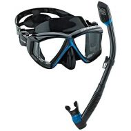 [아마존베스트]Cressi Panoramic Wide View Mask & Dry Snorkel Kit for Snorkeling, Scuba Diving | Pano 3 & Supernova Dry: designed in Italy