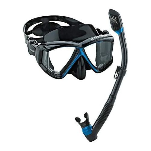 크레시 [아마존베스트]Cressi Panoramic Wide View Mask & Dry Snorkel Kit for Snorkeling, Scuba Diving | Pano 3 & Supernova Dry: designed in Italy