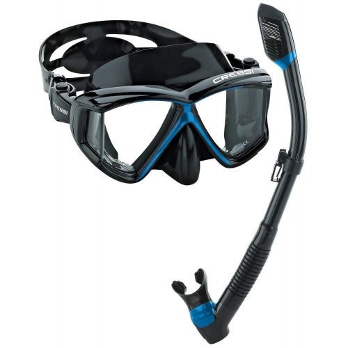 크레시 [아마존베스트]Cressi Panoramic Wide View Mask & Dry Snorkel Kit for Snorkeling, Scuba Diving | Pano 3 & Supernova Dry: designed in Italy